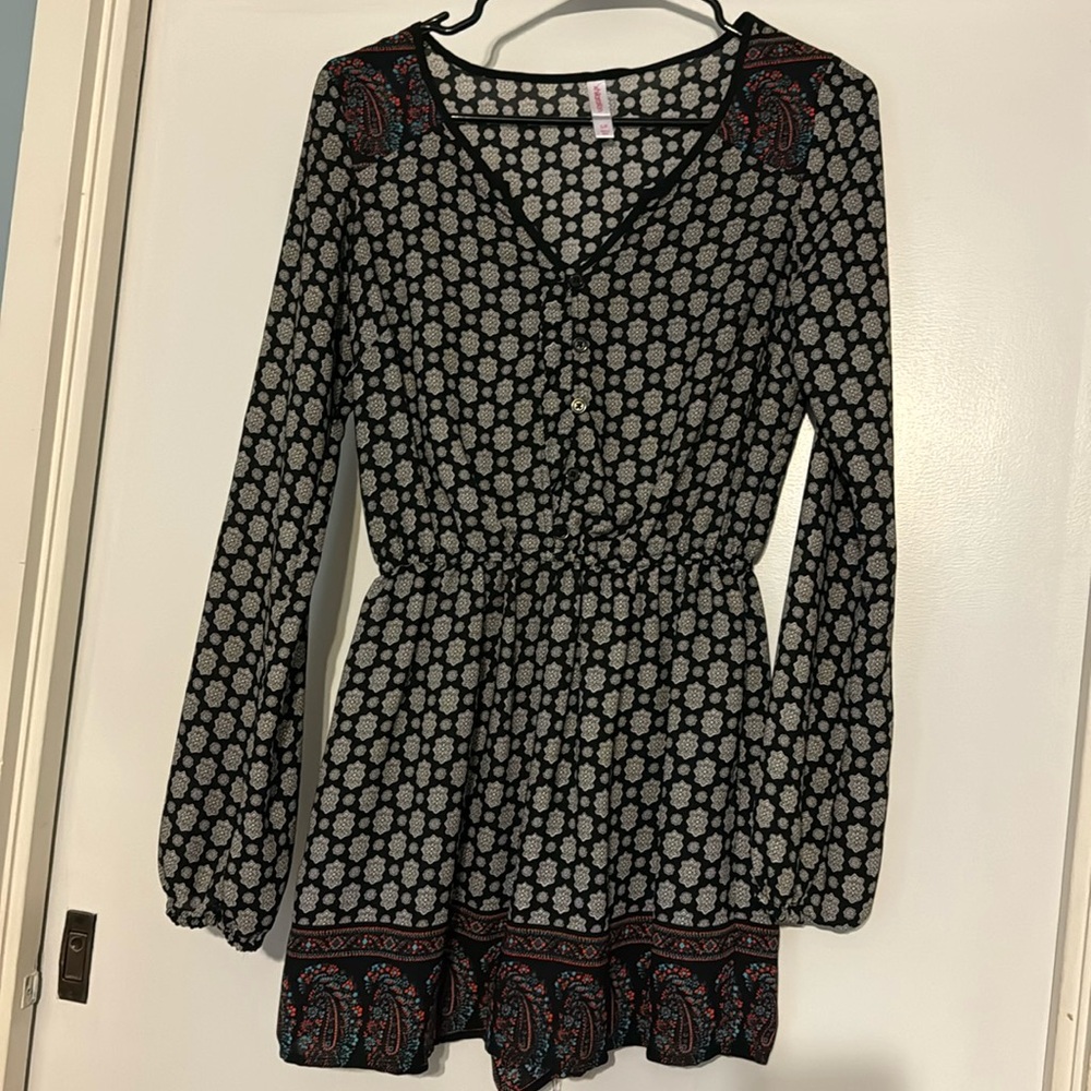 Long sleeve romper